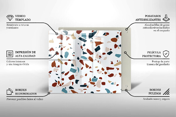 Krycia doska na sporák Dekoratívny kameň