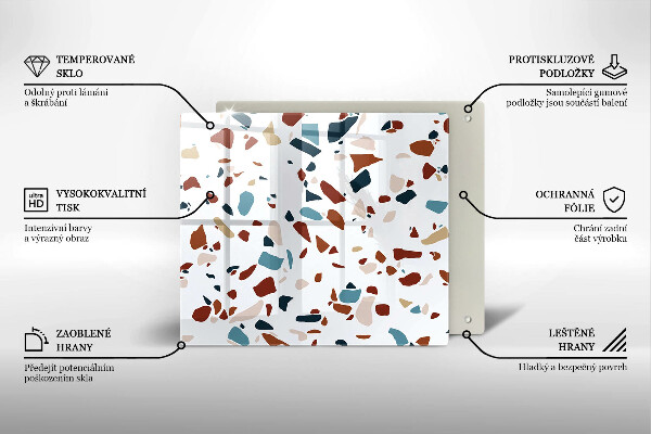 Krycia doska na sporák Dekoratívny kameň