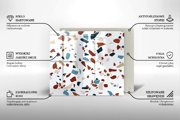 Krycia doska na sporák Dekoratívny kameň