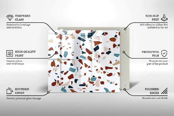 Krycia doska na sporák Dekoratívny kameň