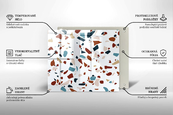 Krycia doska na sporák Dekoratívny kameň