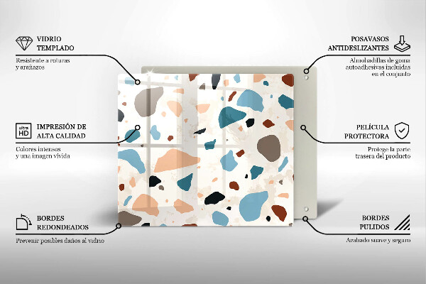 Krycia doska na sporák Dekoratívna kamenina