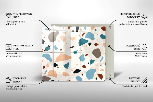 Krycia doska na sporák Dekoratívna kamenina