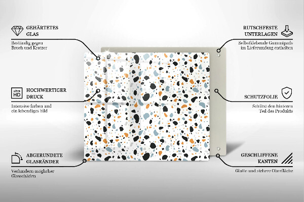 Krycia doska na sporák Dekoratívna kamenina