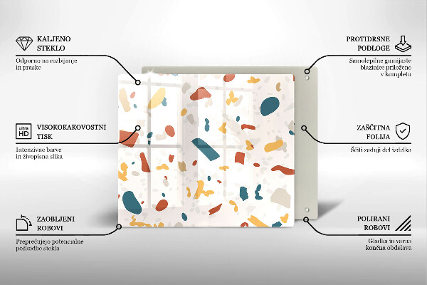 Krycia doska na sporák Dekoratívna kamenina