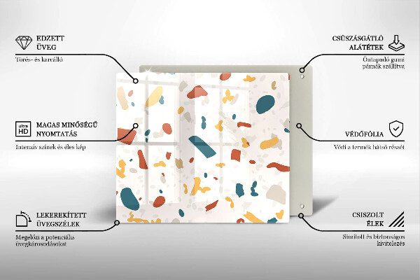 Krycia doska na sporák Dekoratívna kamenina