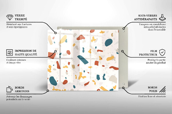 Krycia doska na sporák Dekoratívna kamenina