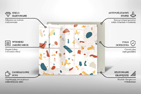 Krycia doska na sporák Dekoratívna kamenina