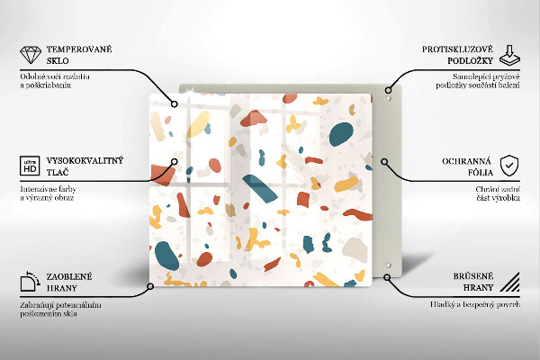 Krycia doska na sporák Dekoratívna kamenina