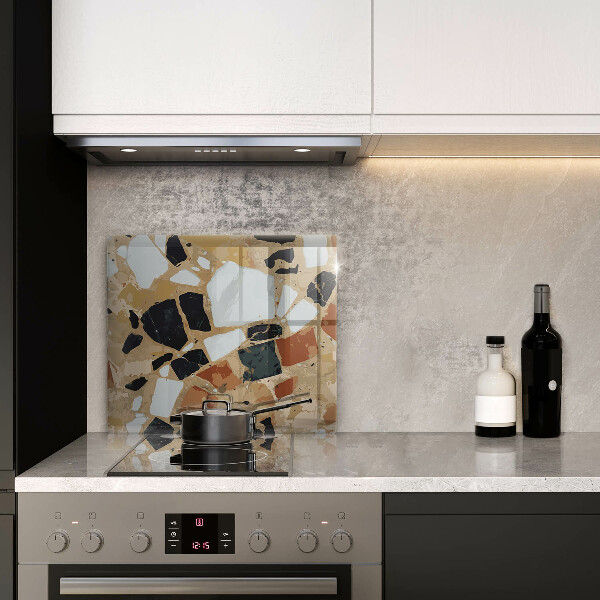 Krycia doska na sporák Doska s dekoratívnymi kameňmi