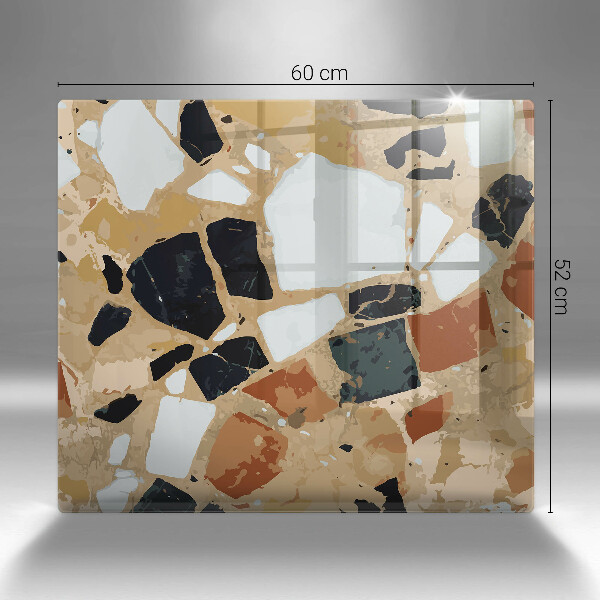 Krycia doska na sporák Doska s dekoratívnymi kameňmi