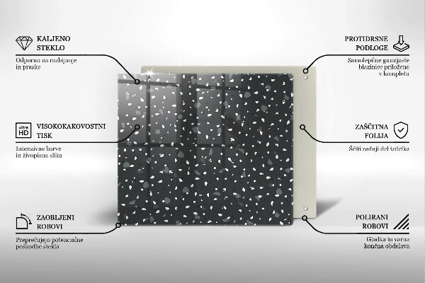 Krycia doska na sporák Dekoratívny kameň