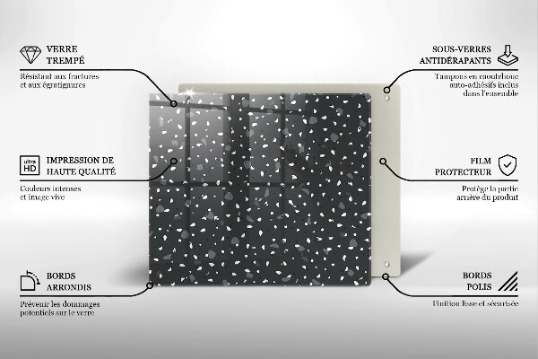 Krycia doska na sporák Dekoratívny kameň