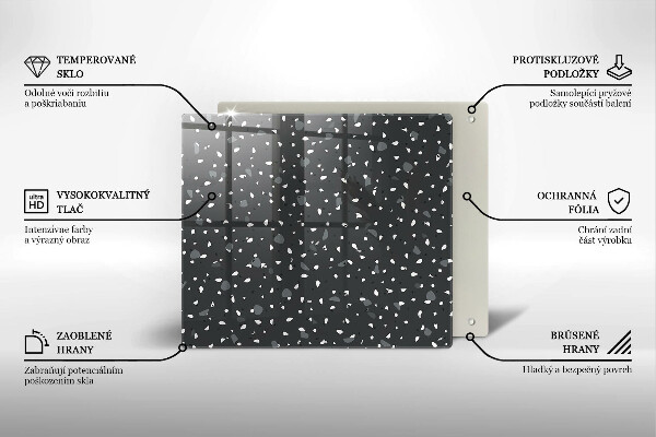 Krycia doska na sporák Dekoratívny kameň