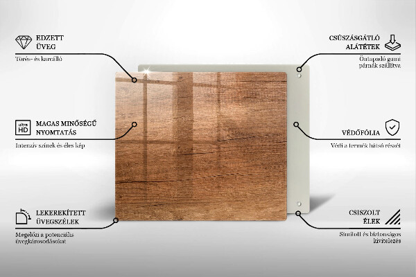 Kryt na indukčnú dosku Textúra dreva