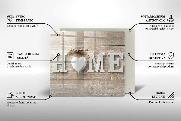 Sklo za varnú dosku Home