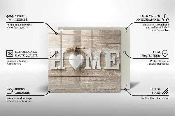 Sklo za varnú dosku Home