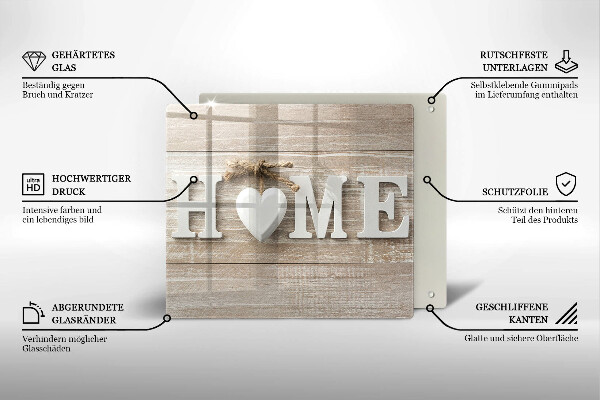 Sklo za varnú dosku Home