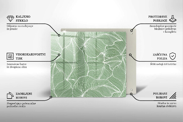 Sklo za varnú dosku Lineárne listy