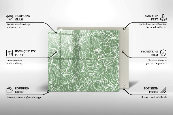 Sklo za varnú dosku Lineárne listy