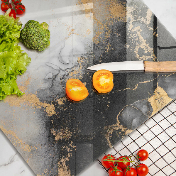 Sklo za varnú dosku Abstrakcia so zlatom