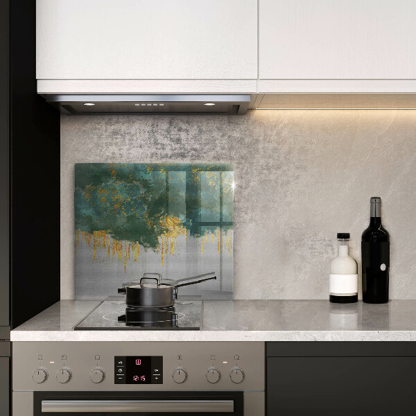 Sklo za varnú dosku Abstrakcia so zlatom