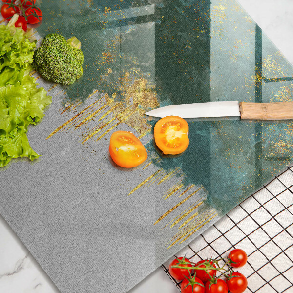 Sklo za varnú dosku Abstrakcia so zlatom