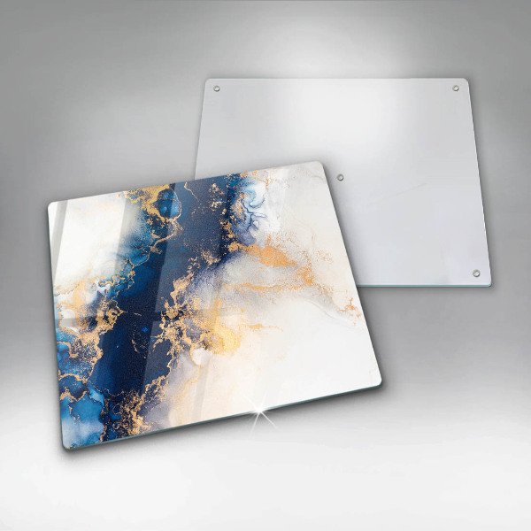 Sklo za varnú dosku Abstrakcia s modrou