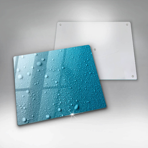 Kalené sklo za sporák Kvapky vody