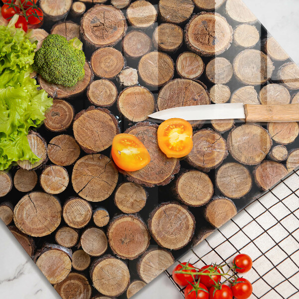 Kalené sklo za sporák Kmene stromov