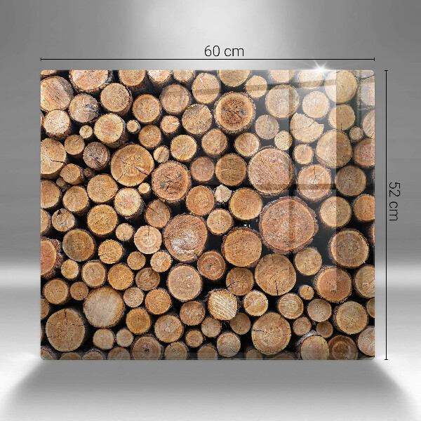 Kalené sklo za sporák Kmene stromov