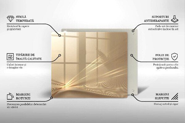 Kalené sklo za sporák Moderná abstrakcia