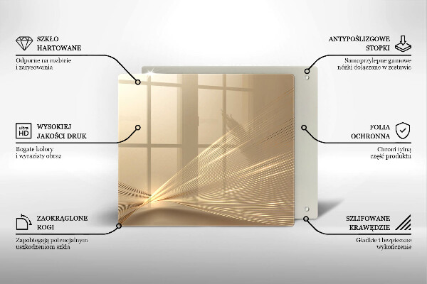 Kalené sklo za sporák Moderná abstrakcia