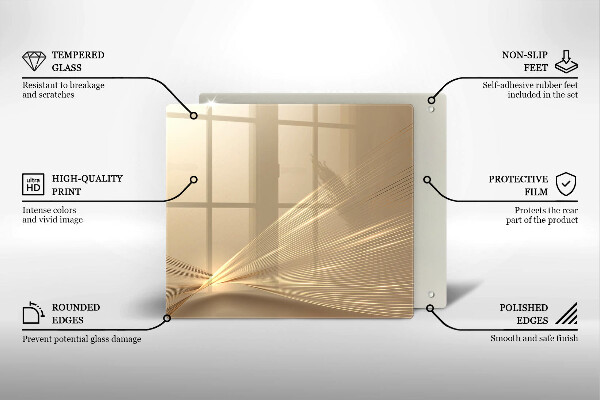 Kalené sklo za sporák Moderná abstrakcia