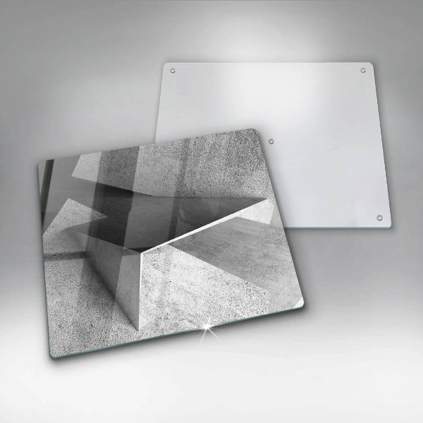 Kalené sklo za sporák Konkrétna abstrakcia