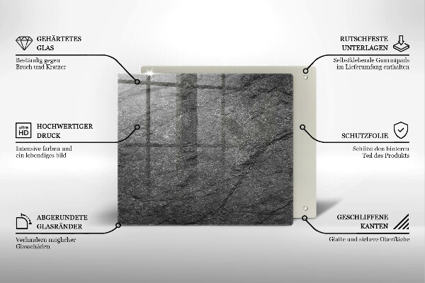 Kalené sklo za sporák Textúra kameňa