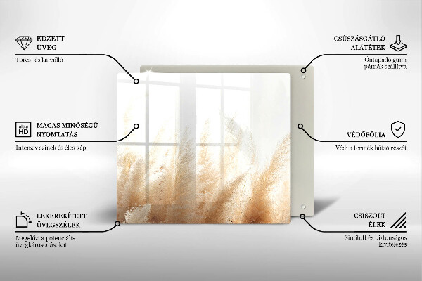 Sklo za varnú dosku Pampasová tráva