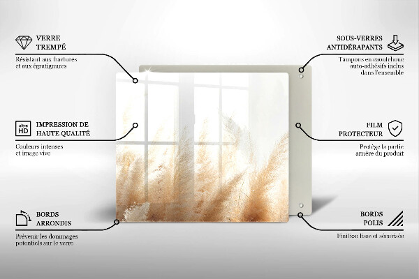 Sklo za varnú dosku Pampasová tráva