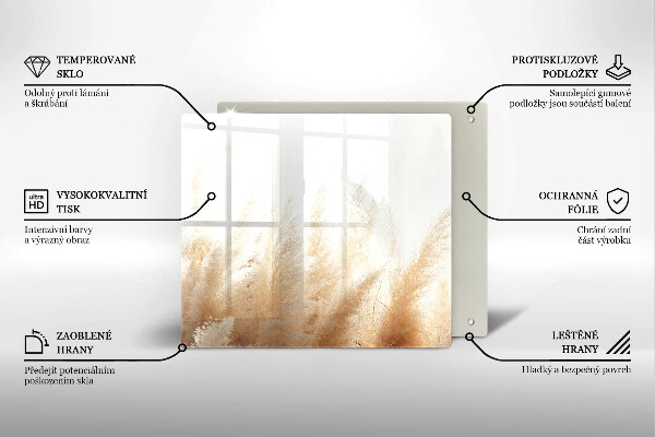 Sklo za varnú dosku Pampasová tráva