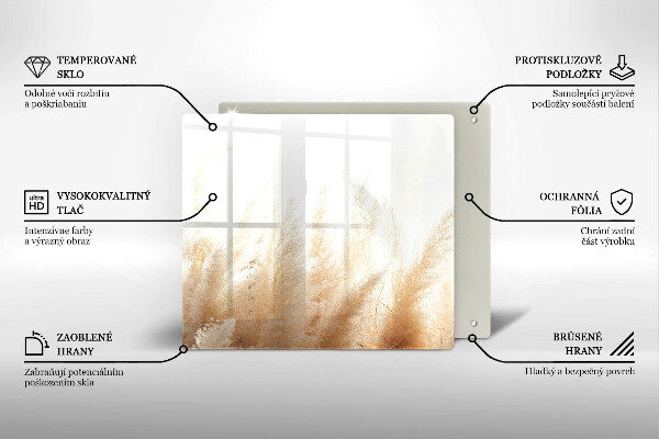 Sklo za varnú dosku Pampasová tráva