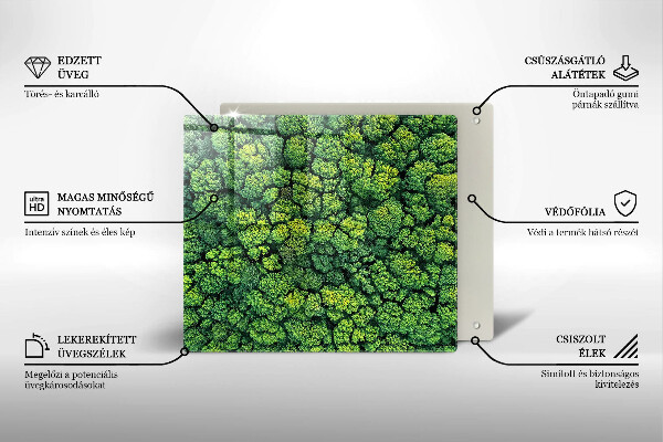 Sklo za varnú dosku Prírodná machová rastlina