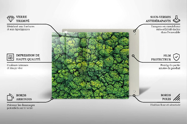 Sklo za varnú dosku Prírodná machová rastlina