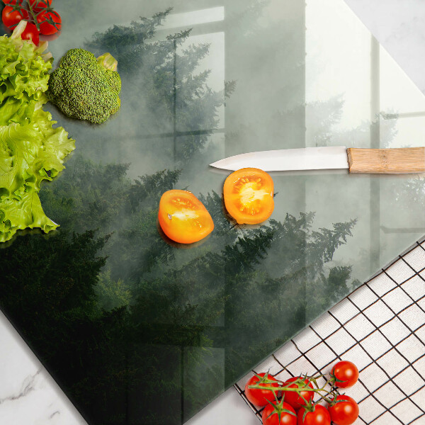 Kryt na indukčnú dosku Hmlistá lesná krajina