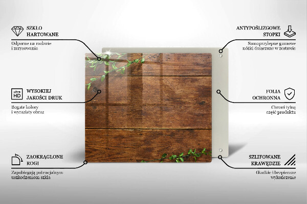 Kryt na indukčnú dosku Drevené dosky a listy