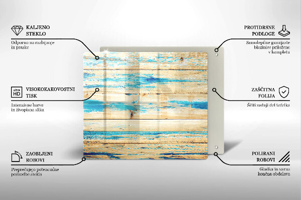 Kryt na indukčnú dosku Retro drevené dosky