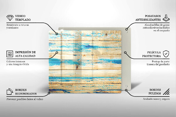 Kryt na indukčnú dosku Retro drevené dosky