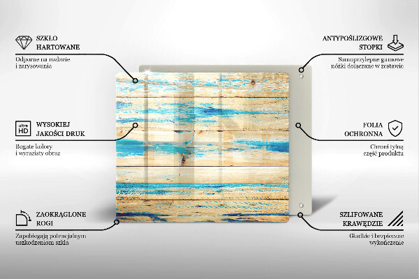 Kryt na indukčnú dosku Retro drevené dosky