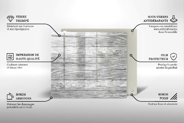 Kryt na indukčnú dosku Staré drevené dosky