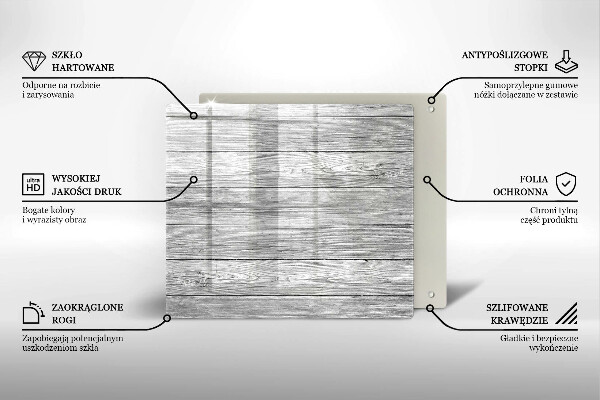 Kryt na indukčnú dosku Staré drevené dosky