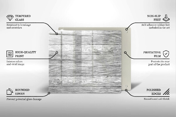 Kryt na indukčnú dosku Staré drevené dosky
